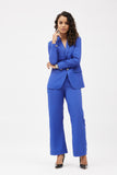 Relaxed Fit Wide Leg Trouser Set - Cobalt Blue