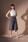 Grey Comfortable Women's Formal Wear Culottes