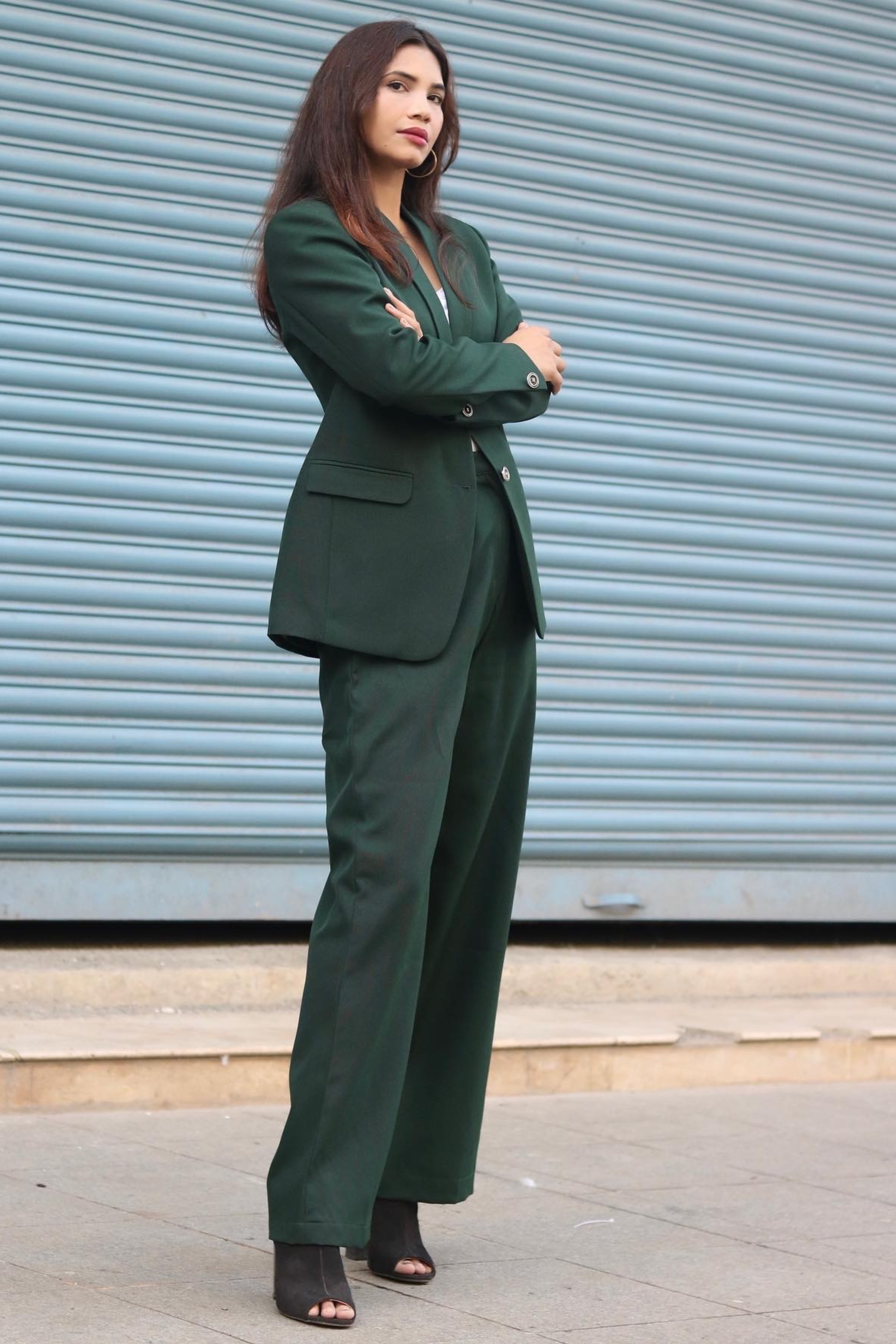 Emerald pantsuit sales
