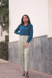Relaxed fit Cotton tapered Leg pant