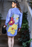 Embroidered Shirt Dress