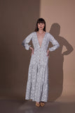 Grey Comfort fit Women's Printed Maxi Dress
