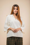 organic cotton collar top