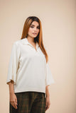 organic cotton collar top