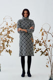 White and Black Zebra Pattern Dress