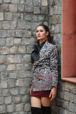 Double Breasted Women's Print blazer