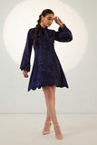 Satin Full sleeves Elegant Office Party Women's Dress