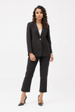 Black workwear blazer set for women 