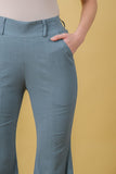 Ladies Grey Formal Bell Bottom Pants