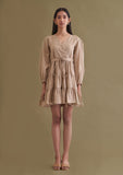 Tiered Cotton Ladies Mini Dress