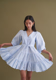 Tiered Cotton Ladies Mini Dress