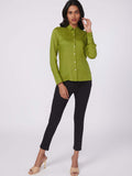 solid rayon full sleeve shirt for women