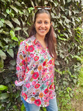 Floral Print Women's Shirt
