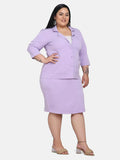 Women's Business Formal Stretch Skirt Suit by PowerSutra  - Lavender