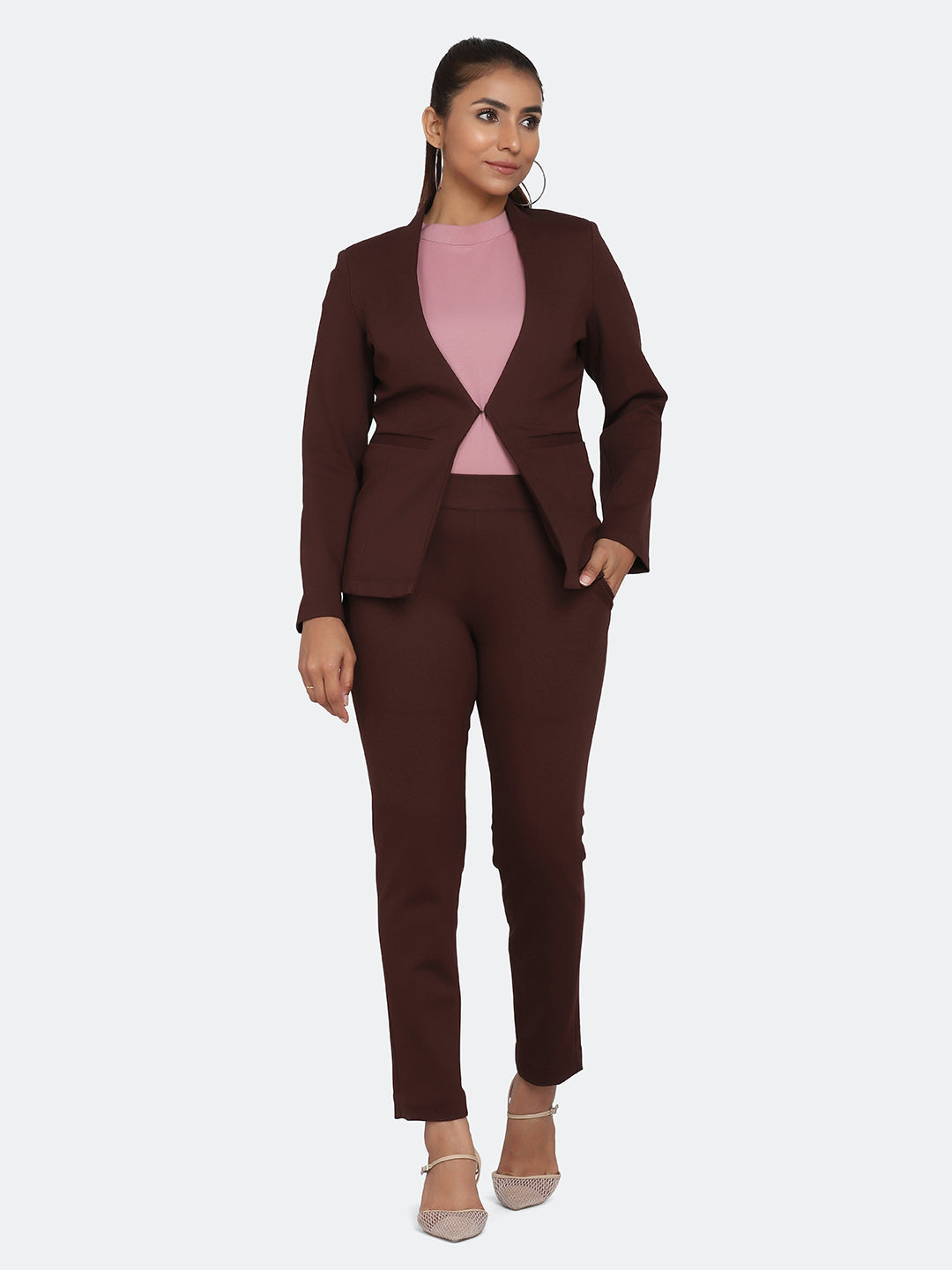 Women's Formal Pant Suits for Women Office Work Wear 2 Two Piece Set Female  Outfits Solid Black White Red Pants Suit with Blazer - AliExpress