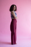 Abstract Organza Top With Asymmetric Pants