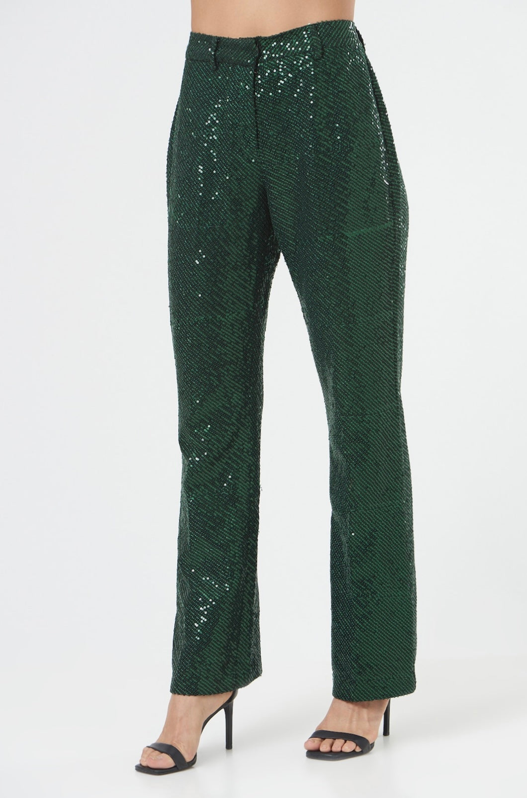 Dark Green Petra Sequin Trouser  WHISTLES 