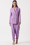 Comfortable Women's Purple Belted pants