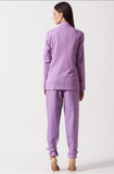 Comfortable Women's Purple Belted pants