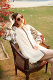 Luxurious Embroidered Full Sleeves Shirt Dress for Women
