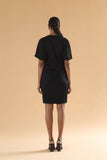 Black Flared sleeves dress