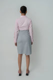 Grey Women's workwear Wrap Skirt