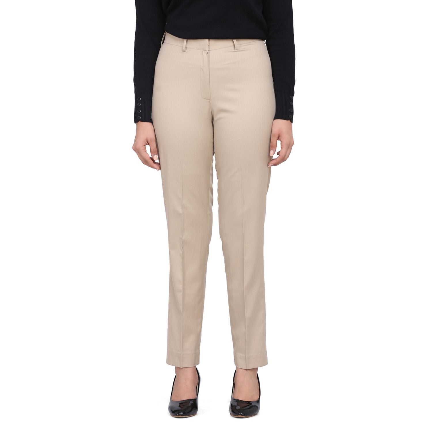 Classic Pants Office Big Size Trousers - Beige - Wholesale Womens Clothing  Vendors For Boutiques