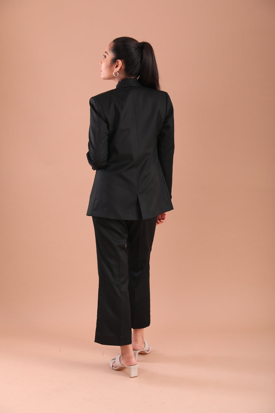 Womens Work Pants| Black High Waisted Wide Leg Pants Linen Pants – Anna  Thomas