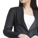 Powersutra Women's Black Poly Cotton Skirt Suit