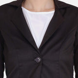Chocolate Brown Women's Poly Cotton Pant Suit