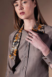 Formal Women's Grey Office Shirt