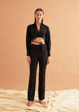 Wrap Crop Shirt for Women- 100% Cotton