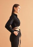 Wrap Crop Shirt for Women- 100% Cotton