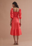 Office midi dress for women 