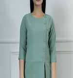 Sea Green Women's Formal Poly Moss Pant Suit