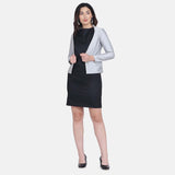 silver business jacket