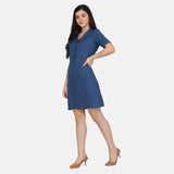 Cotton Blue Dress