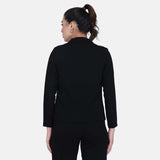 Timeless Classic Women's Black Poly Moss Pant Suit