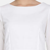 Comfortable Business formal White Elegant Pant Suit