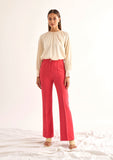 High rise Women Formal Wear Trousers