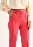 High rise Women Formal Wear Trousers